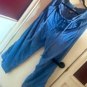 Knox Rose wide leg chambray pants